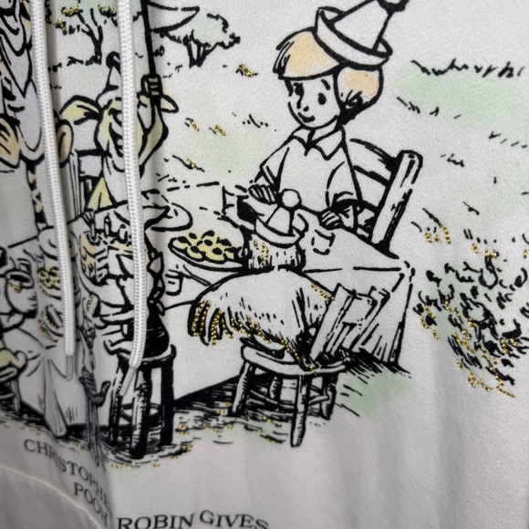Winnie the Pooh Party White Hoodie Size XXL - Picture 2 of 6